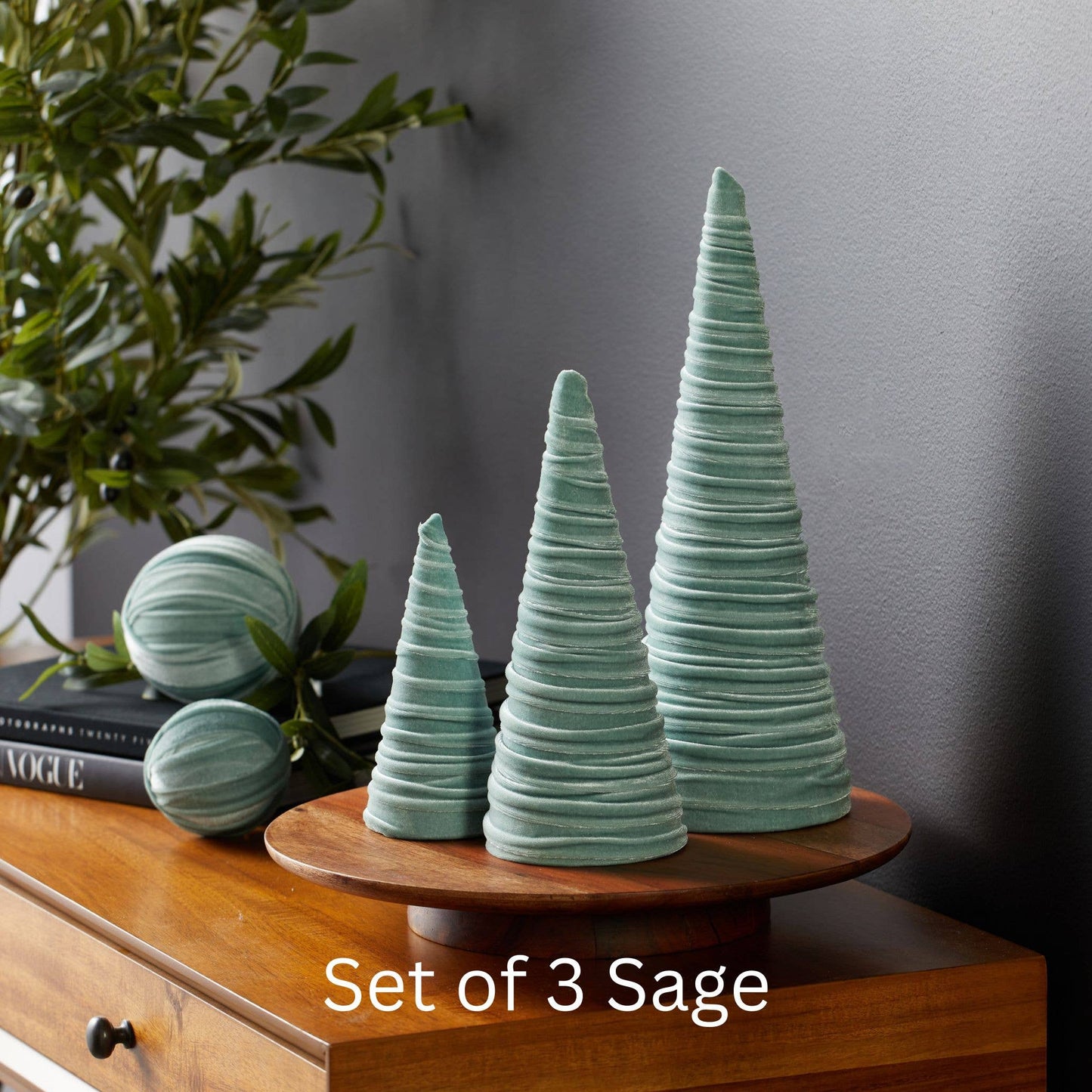 Velvet Christmas Trees :: 3 sizes