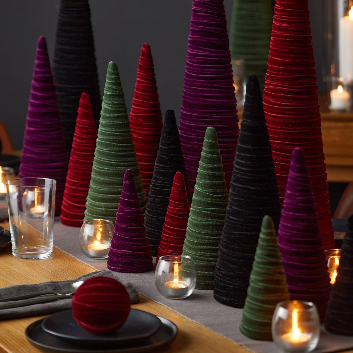 Velvet Christmas Trees :: 3 sizes