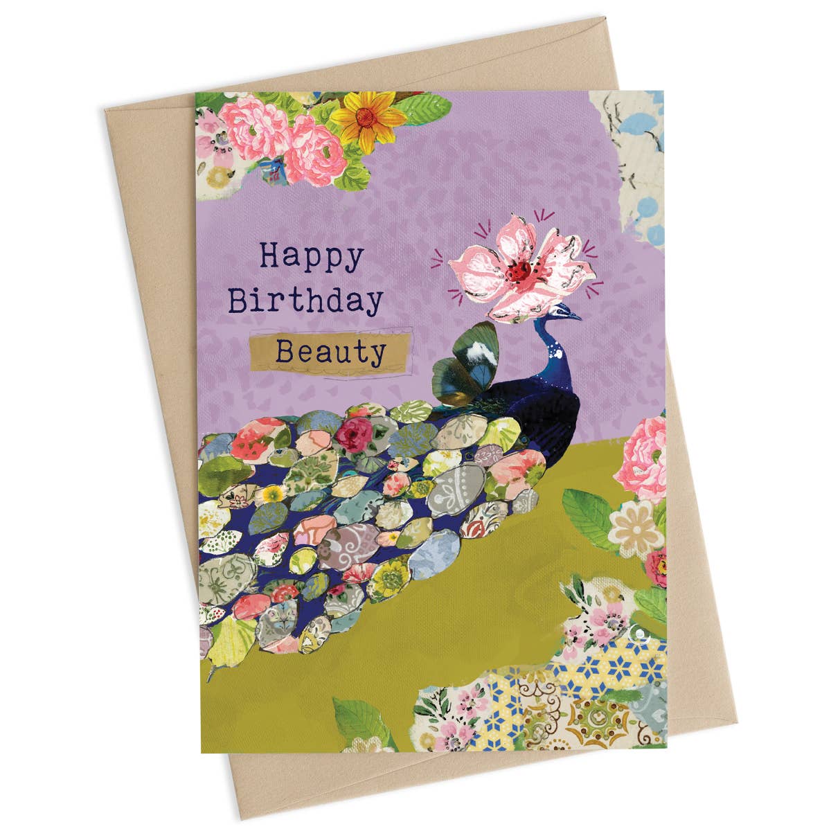 Peacock Beauty Birthday Card