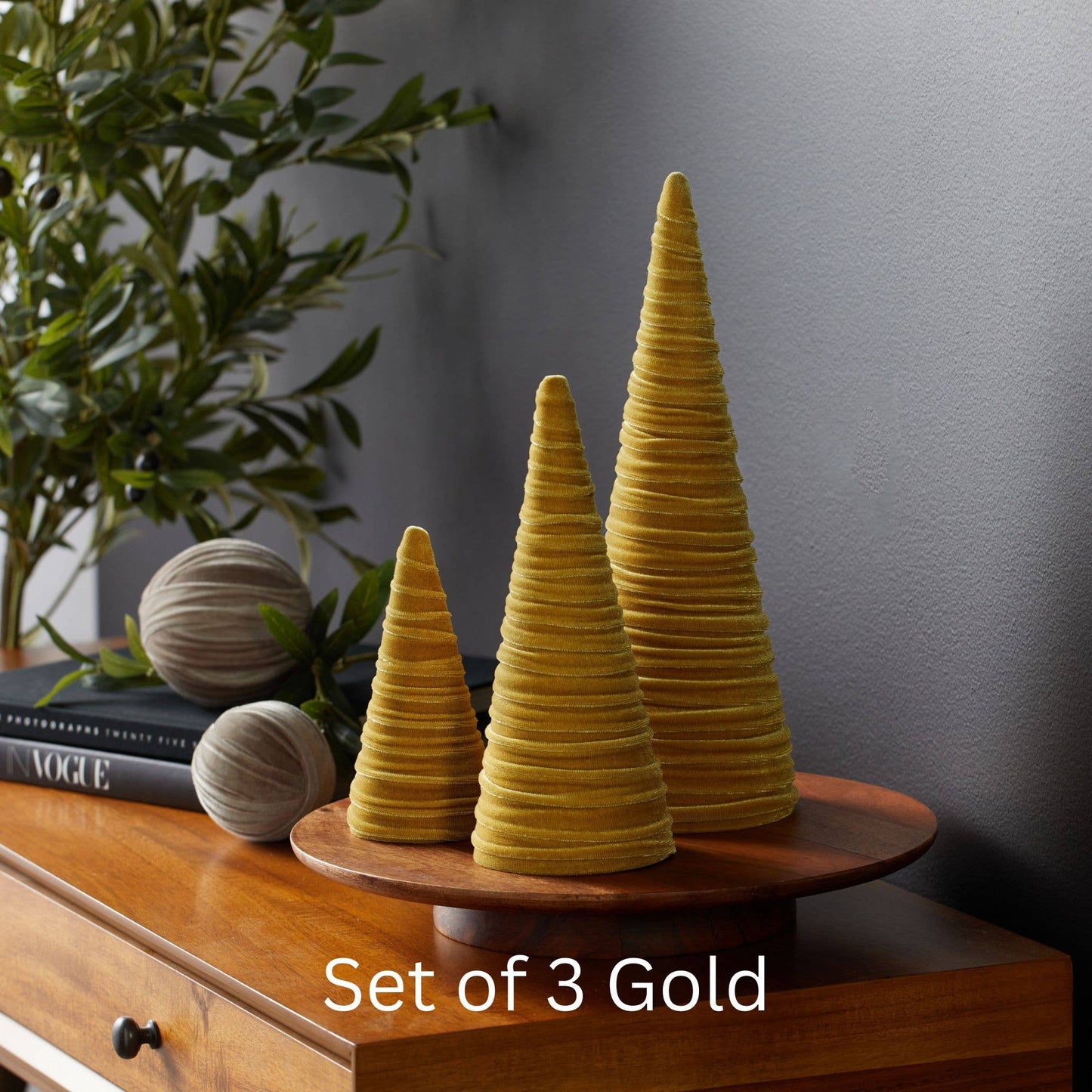 Velvet Christmas Trees :: 3 sizes