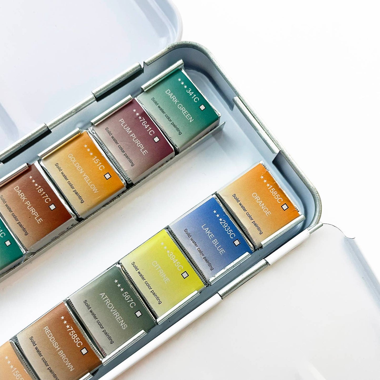 Elseware watercolors in metal palette