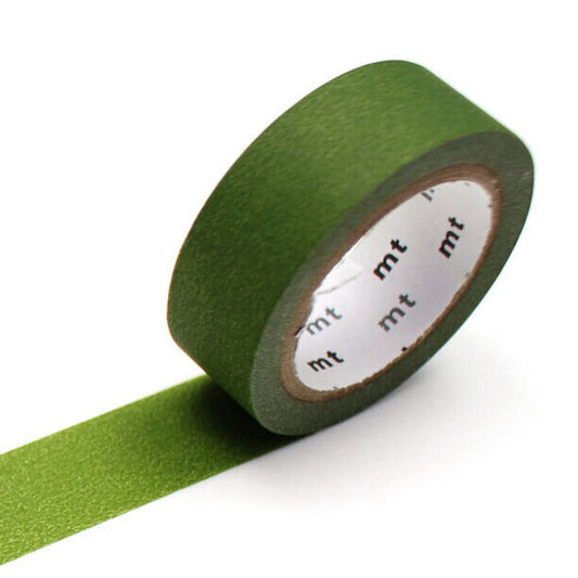 Matte Olive Green Solid Washi Tape