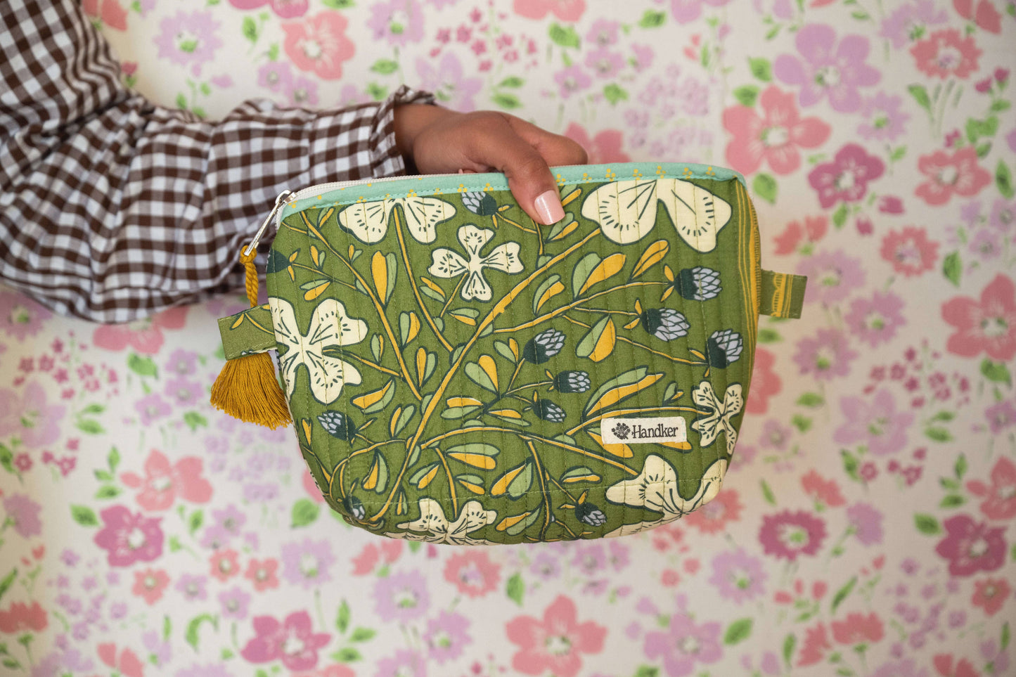 Josephine Quilted Zipper Pouch