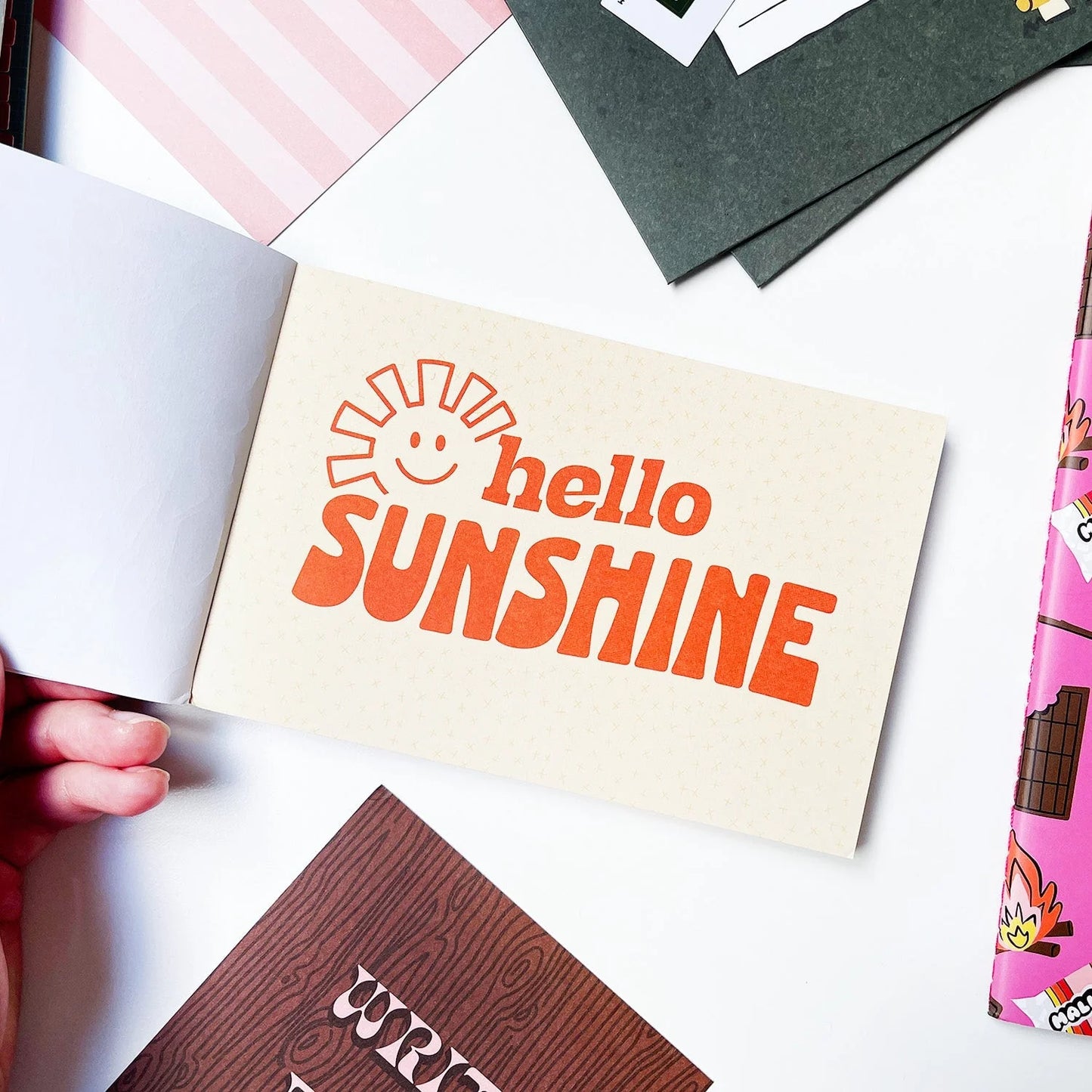 Summer Camp Sticker Postcard Book