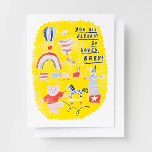 So Loved, Baby! Risograph Card