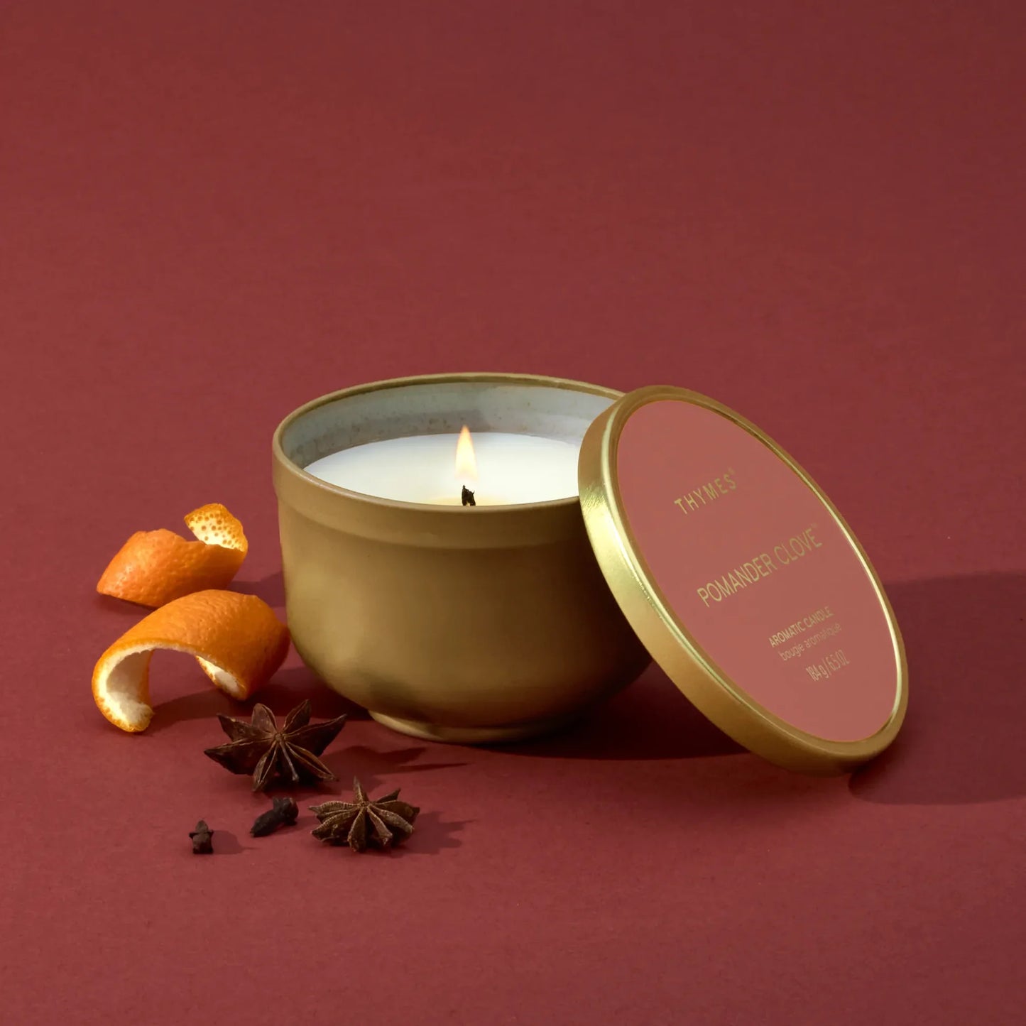 Pomander Clove Universal Tin Candle 6.5oz